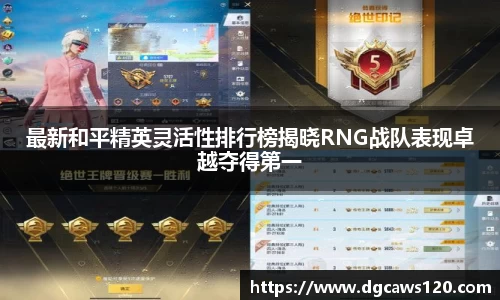 最新和平精英灵活性排行榜揭晓RNG战队表现卓越夺得第一